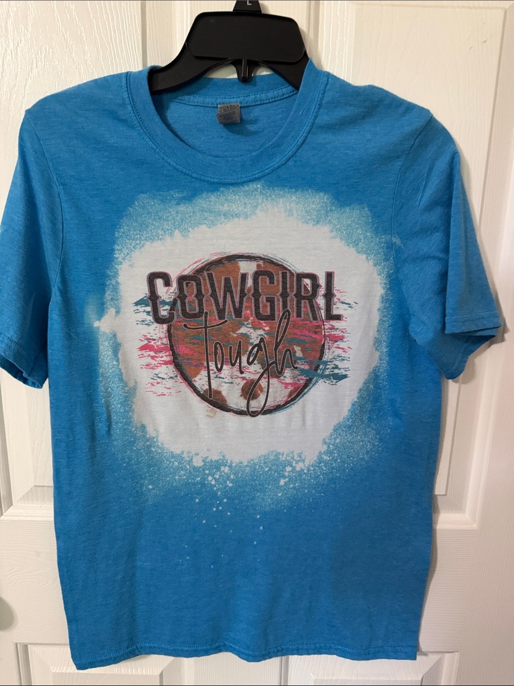 Gildan Blue Cowgirl Tough Graphic Tee